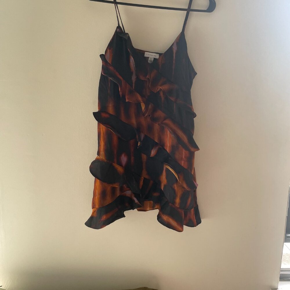 Topshop Rustic Ruffle Tunic - Picture 2 of 4